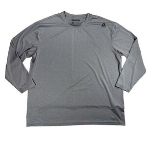Reebok Speedwick Shirt Mens Sixe 3XL Gray Lightweight Activewear Long Sleeve